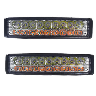 IP67 2 पंक्ति 18pcs 54W कार काम रोशनी दोहरी रंग