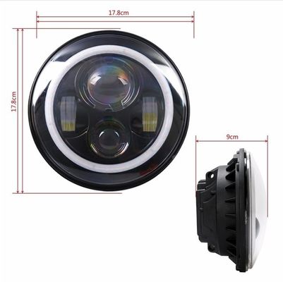 12V डीआरएल जीप रैंगलर ऑफरॉड 80W हेलो फॉग लाइट्स