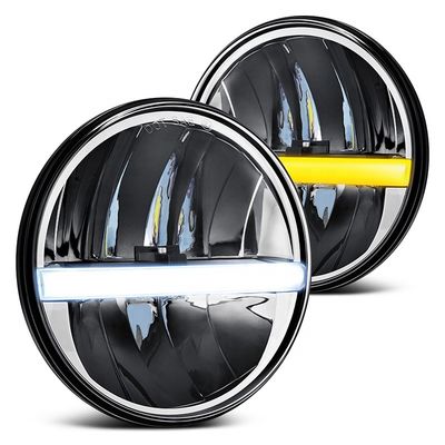 30W 2100Lm IP67 LED राउंड ड्राइविंग लाइट, 7000K सील्ड बीम LED हेडलाइट