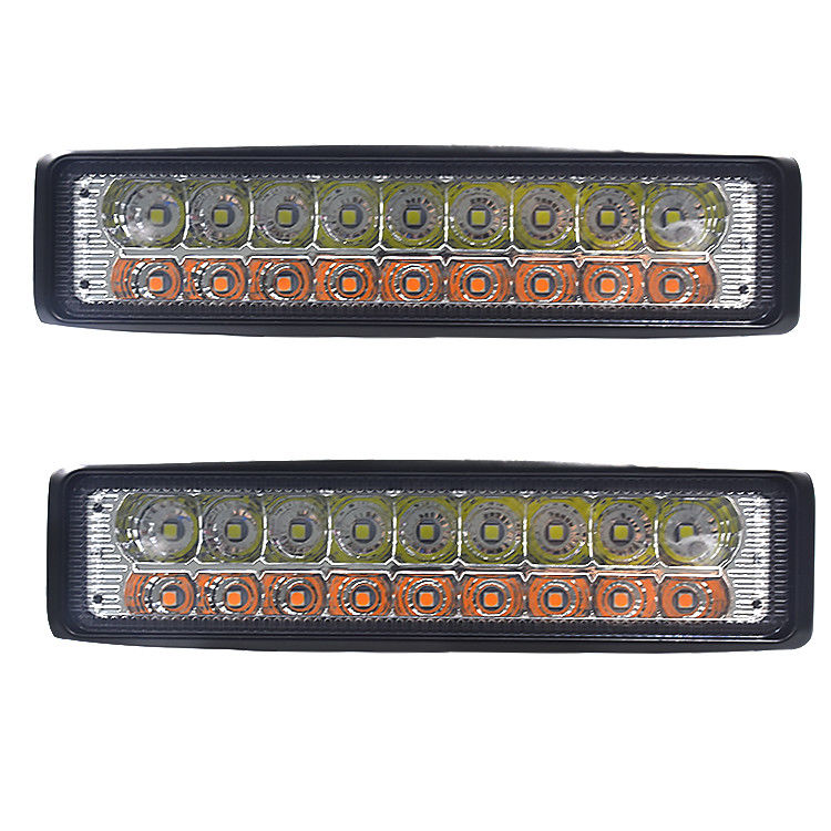 IP67 2 पंक्ति 18pcs 54W कार काम रोशनी दोहरी रंग